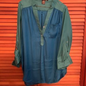 COPY - Blue and Teal Blouse